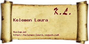 Kelemen Laura névjegykártya